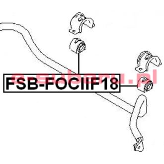 FSB-FOCIIF18 TULEJA GUMA STABILIZATORA PRZÓD D18.5 1348231 - FRONT STABILIZER BAR BUSH