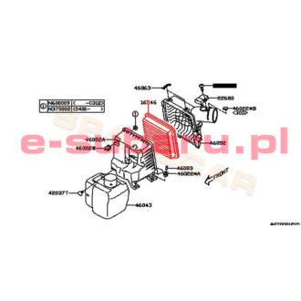16546AA090 SUBARU FILTR POWIETRZA ORYGINALNY LEGACY OUTBACK IMPREZA FORESTER (ELEMENT-AIR CLEANER)