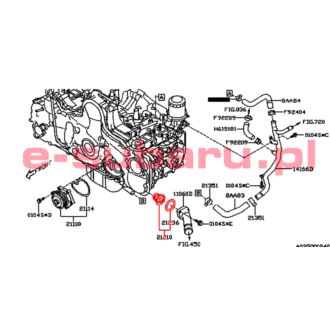 21210AA140 SUBARU TERMOSTAT 2.0 DIESEL EE20Z LEGACY OUTBACK IMPREZA FORESTER XV - THERMO AND GASKET ASSEMBLY